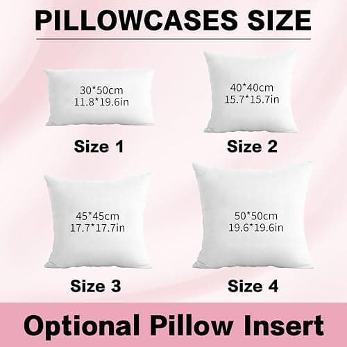 RunIncar Personalized Pillow Cover w/Initial, Monogram Pillow Custom Name, Home Office Decor Punch Needle Embroidered Custom Room Decor for Couple Gift Cushion, Customizable Size thumbnail 6