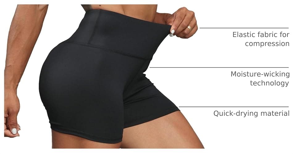 TELALEO 5 Pack 3"/5" Womens Volleyball Shorts Spandex Compression Shorts Workout Performance High Waist Yoga Biker Shorts thumbnail 4