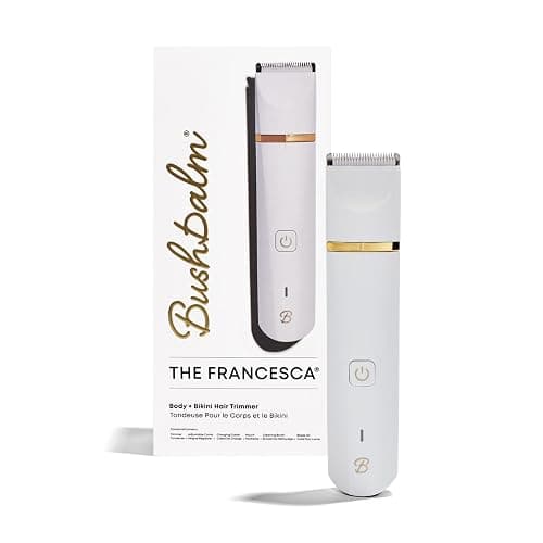 Bushbalm Body Hair Trimmer for Women - Francesca Trimmer | Body Hair Trimmer for Bikini Lines, Legs & Underarms. Waterproof and Cordless. 5HR Battery. Safe for Sensitive Skin - Image 1