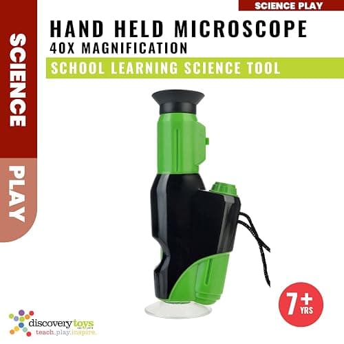 Discovery Toys Handheld Microscope for Kids | 40x Magnification LED – STEM Science Kit | Pocket Microscope Toy | Educational Toy Explorer Gift | Portable Mini Scope for Ages 8+ | Explore IT! thumbnail 5