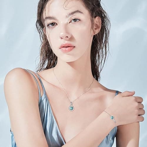 FANCIME Love Bracelet 925 Sterling Silver Infinity Birthstone Bracelets for Women Fine Jewelry Birthday Christmas Gifts for Her Mom Wife, Chain Length 6.7"+1.2" Extend thumbnail 2
