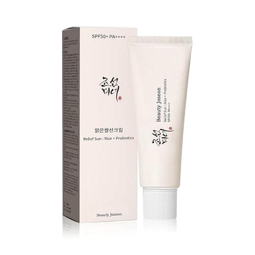 Relief Sun Organic Korean sunscreen SPF50+, PA++++ Riceand Probiotics | Korean Skin Care Solution for All Skin TypesNourishing Skin Protection and UV Def - Image 1