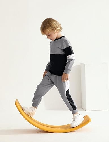 Hevemexy Toddler Boy Clothes Long Sleeve Hoodie Sweatsuits Tops and Pants 2Pcs Boys Fall Winter Outfits Set - Dark Grey - 2-3T thumbnail 4