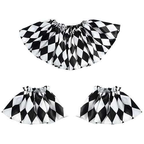 Miaeowve Lace Neck Ruffle Collar and Wrist Cuff Sleeves Detachable Clown Costume Accessories for Women Halloween - Image 1