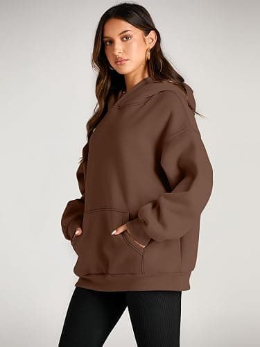 EFAN Womens Hoodies Oversized Sweatshirts Pullover Fleece Sweaters Long Sleeve Winter Fall Outfits Fashion Y2k Clothes - Medium - Brown thumbnail 3