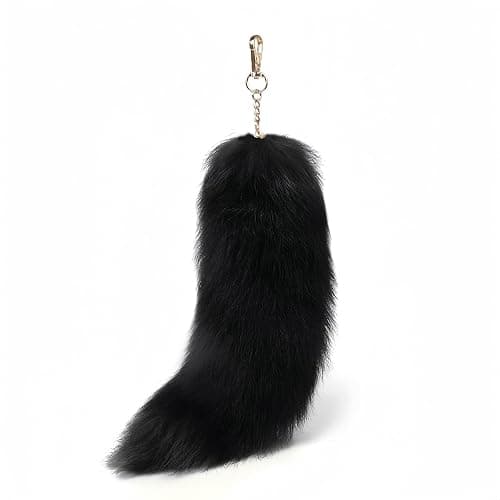 Admireme Faux Fox Tail Keychain Pendant Cosplay Costume Halloween Furry Fox Tails Handbag Accessory Key Chain Charm for Women - Image 1