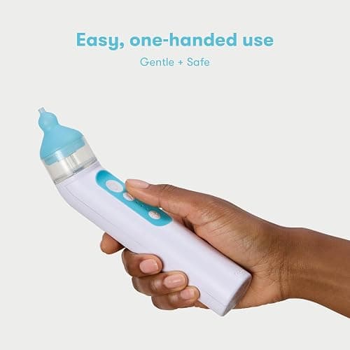 Frida Baby Electric NoseFrida Nasal Aspirator for Baby & Toddler, Essential | Nose Sucker for Congestion & Allergy Relief, Upgraded with 3 Suction Levels, 2 Silicone Tips, USB thumbnail 6