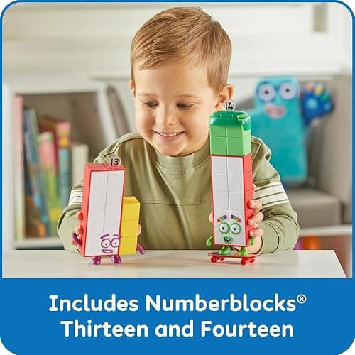 hand2mind Numberblocks Friends Thirteen and Fourteen Figures, Ages 3+ | Numbers for Toddlers, Small Figurines for Kids, Preschool Learning & Education Toys, Birthday Gifts for Kids 3-5 thumbnail 3