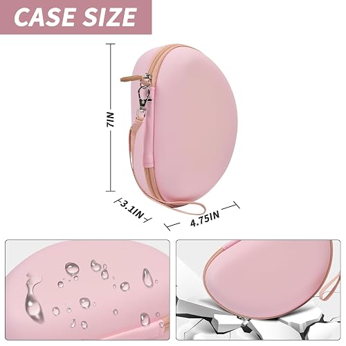 Headphone Case Compatible with Beats Solo 4/ Studio Pro x Kim Kardashian/ Solo3/ Studio3/ Solo Pro Bluetooth On-Ear Headphones Headset - Pink thumbnail 5