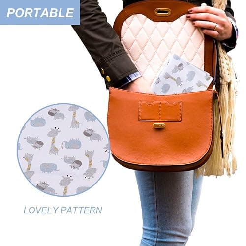 Baby Diaper Changing Pad Liners(22X27.5 inches) Soft Cotton Waterproof Changing Pad for Baby Underpads Mattress Pad Sheet Protector Portable Reusable Urine Pads for Travel Gear Pack of 3 thumbnail 7