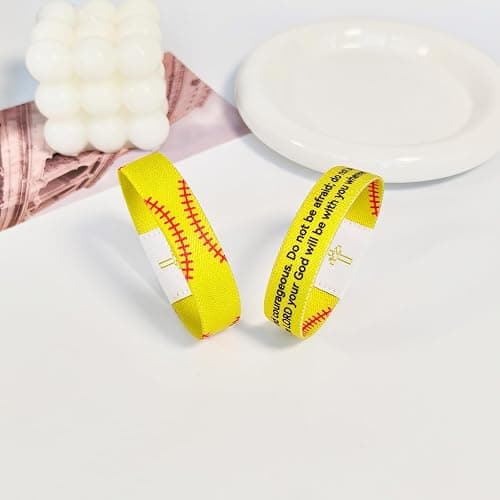 Flvkev Baseball Softball Football Soccer Volleyball Gifts Bible Verse Christian Scripture Bracelets Catholic Inspirational Religious Faith Gift thumbnail 2