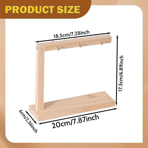 Zialofi Nail Swatch Sticks Display Stand Organizer Rack Nail Color Sticks Holder Storage for False Nails Sample Tips Salon Table Shop, L 20x6x17.5cm thumbnail 3