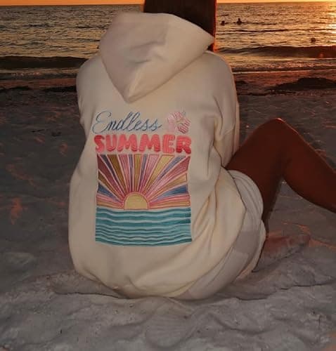 ROAONOCOMO Women Y2K Embroidered Hoodie Floral Graphic Oversized Pullover Hoodie Cute Animal Pocket Hooded Sweatshirts thumbnail 3