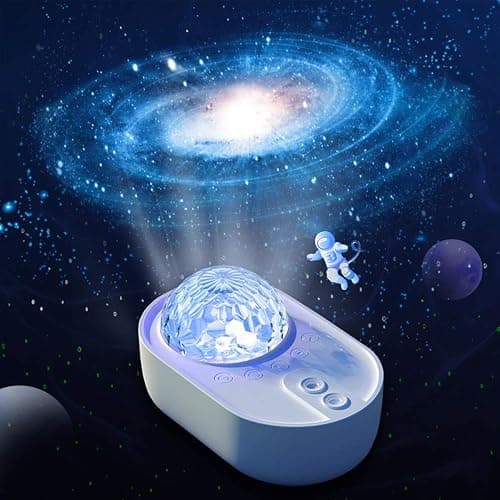 Galaxy Star Night Light Projector LED Ocean Wave Bluetooth Music Speaker with Remote Control for Bedroom, Home, Room Decor thumbnail 8