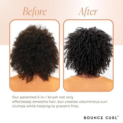 Bounce Curl Volume EdgeLift Brush, 5-in-1 Tool for Volumized, Defined Curls, Waves & Coils - Peach thumbnail 2