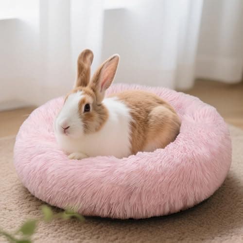 Tierecare Bunny Bed Rabbit Hideout Large Soft & Comfortable Small Animal Bedding Cozy Bed Mat Warm Hideaway Cage Accessories for Guinea Pig thumbnail 5