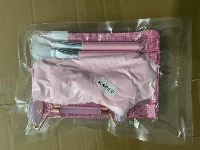 VEGCOO Rose Quartz Face Roller Gua Sha Set, Pink Jade Roller for Women, Gua Sha Stone Massage Tool for Skincare, Facial, Neck and Body Muscle Relaxing thumbnail 11