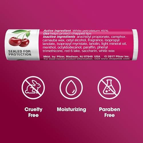 ChapStick Bulk Lip Balm, Classic Cherry 12-Count – Lip Moisturizer for Dry Lips, 0.15 Oz Ea thumbnail 9