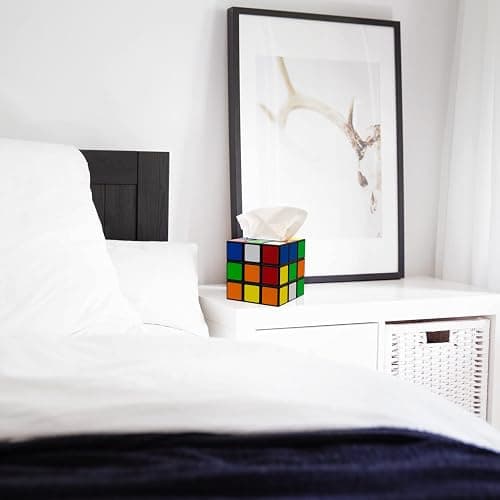 getDigital Plastic Magic Cube Tissue Box Cover, Holder for Square Tissue Boxes with Magnetic Lock, Multi Color thumbnail 4