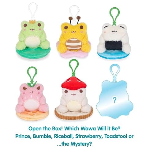 Cuddle Barn PlushGoals - Wawa Fits Wawa Sits Blind Box - Series 1 | Collectible Plush Bag Charm - Kawaii Cute Frog Plushie Clips | Mystery Unboxing Random Styles - Great Stocking Stuffer, 3 inches thumbnail 4