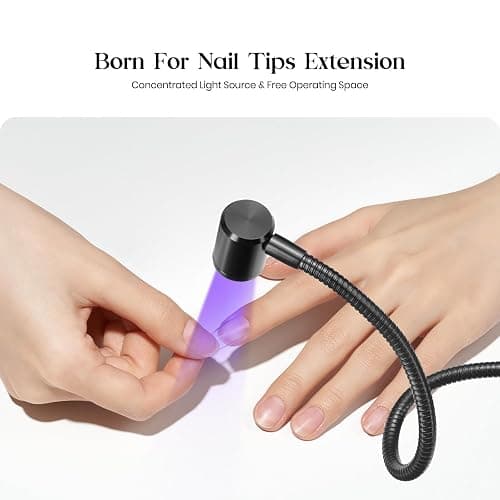Beetles UV Nail Lamp for Gel Polish Mini LED Light with Clamp for Nail Art Design Fingernail Extension Quicky-Dry Curing Lamp for Techs Manicure Salon DIY at Home thumbnail 4