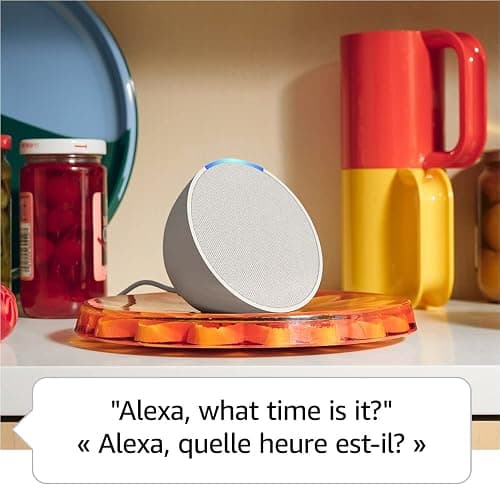 Amazon Echo Pop (newest model), Our smallest Alexa speaker, Fits in any room, Midnight Teal thumbnail 4