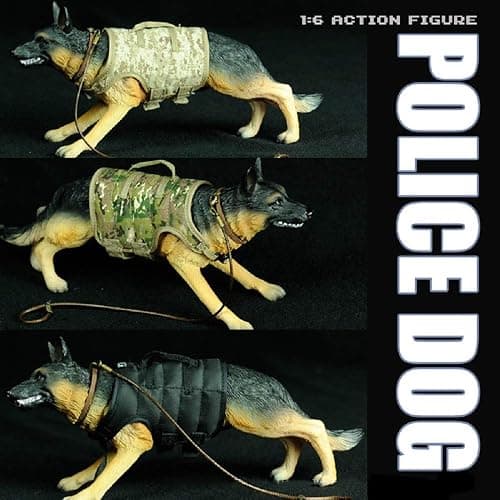 YEIBOBO ! 1:6 Action Figure Accessories German Shepherd Figure Toy (Police Dog) thumbnail 3