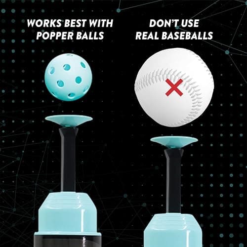 Bandit Sports Mini Tee Popper and Mini Popper Ball Pack Bundle, 12 Pack of Balls thumbnail 2