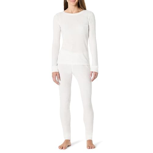 Amazon Essentials Women's Slim-Fit Cotton Waffle Knit Long-Sleeve Thermal Pajama Set - Image 1