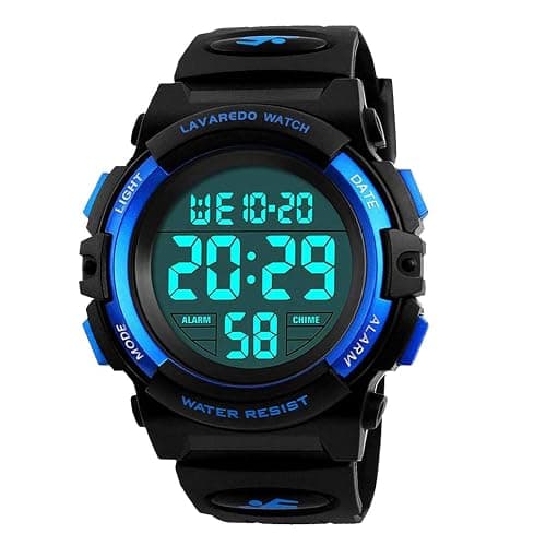 Kids Watch,Boys Watch for 3-15 Year Old Boys,Digital Sport Outdoor Multifunctional Chronograph LED 50 M Waterproof Alarm Calendar Analog Watch for Children with Silicone Band,Kids Gift - Image 1
