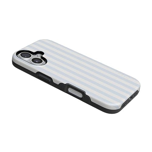 Casely iPhone 17 Case | Blue Stripes | Sunday Best | Compatible with MagSafe | Bold Protective Design thumbnail 3