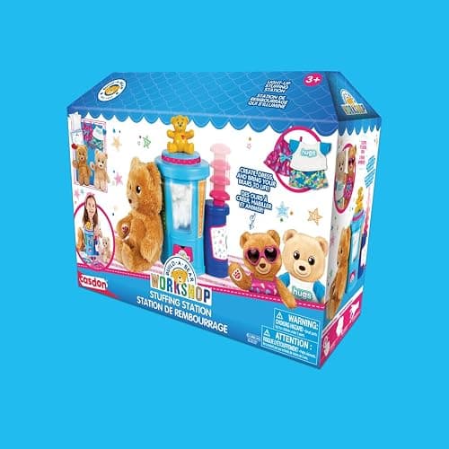 Casdon Build-A-Bear Workshop Toy Stuffing Station | At-Home Station for Kids Aged 3+ | Stuff, Dress & Cuddle Furry Friends | Toy Stuffing Station with Lights Included thumbnail 7