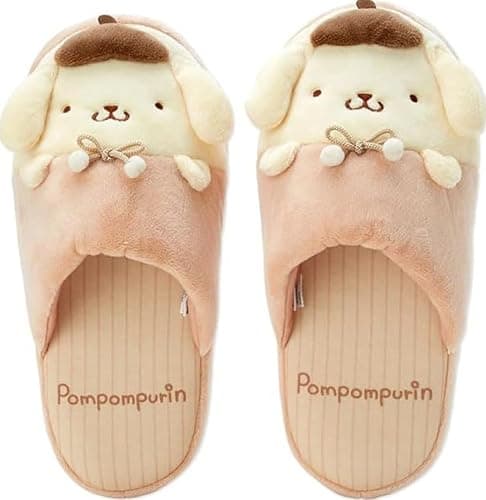 Sanrio Original Pompompurin Adult Lounge Slippers, Brown, 6 UK Men/ 4 UK Women thumbnail 3