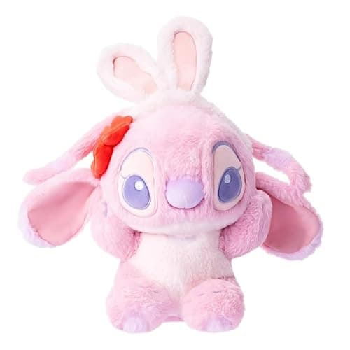 MINISO 11'' Lilo & Stitch Collection Costume Changing Bunny Plush Toy (Angel) Stuffed Animals for Valentine's Day, Mini Stuffed Animal Enthusiasts - Image 1
