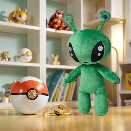 OSOCU 13.5in Adorable Green Alien Plush Toy | Ultra-Soft Stuffed Figure | Great for Home & Room Decoration | Ideal Birthday/Halloween for All Genders | a Must-Have for Sci-Fi Lovers thumbnail 8