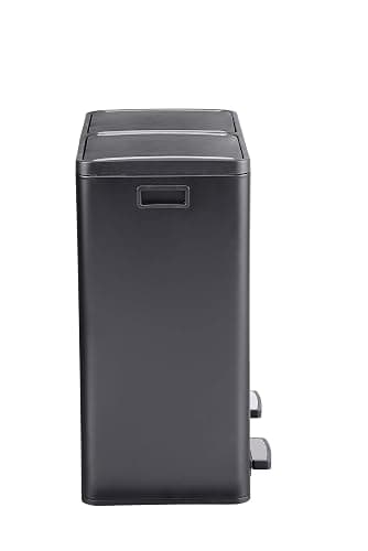 The Step N' Sort 18.5 Gallon Extra Large Capacity, Soft-Step, Dual Trash and Recycling Bin with Removable Inner Bins Black (900702B) - Black thumbnail 3
