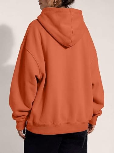Trendy Queen Women Oversized Hoodies Fall Outfits | Gentle Skin Feel, Aesthetic Drop Shoulder, Large Kangaroo Pocket, Seamless Daily Outfit Match thumbnail 4