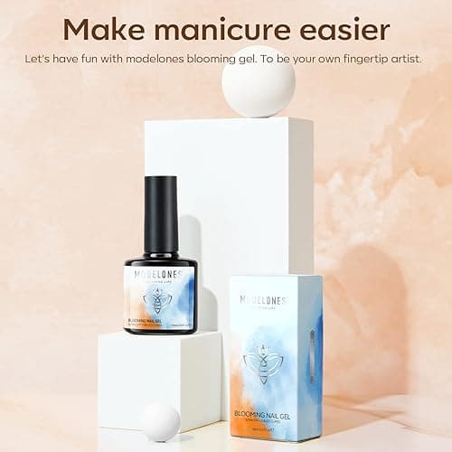 Modelones Gel Nail Polish, 1 Pcs 15 ML White Gel Nail Polish Soak Off Pastel Spring Summer Gel Polish White Nail Polish Art Design for Women Girl Nail Lovers Mother's Day Gift Salon DIY Gel Manicure - A0-Milky White thumbnail 4