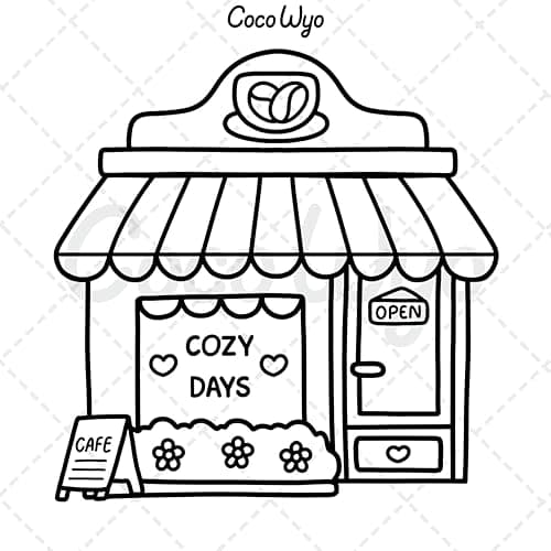 Stress Relief: Coloring Book for Adults and Kids, Bold and Easy, Simple and Big Designs for Relaxation Featuring Animals, Landscape, Flowers, Patterns, Cute Things And Many More (Bold & Easy Coloring) thumbnail 4