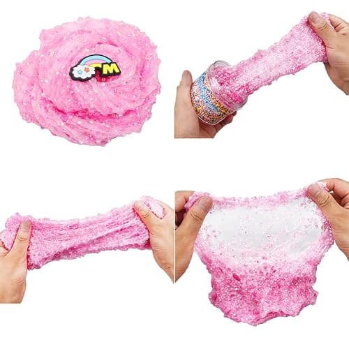 FLINPEX Butter Slime Kit Cloud Slime DIY Unmixed Snow Rice Slime kit for Girls, Education Party Favor Gift and Birthday, Slime kit for Boys, Slime Kits, Fluffy, Soft, 70ml 2.5Oz （Brown） thumbnail 6