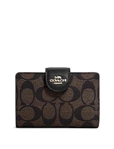 COACH Damen Geldbörse Medium Corner Zip aus Crossgrain Leder - Image 1