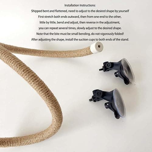 Suction Cup Set for Bird Window/Bath/Car/Travel Perches - Suitable for Small and Medium Bird Parrot Parakeet Cockatiel Conure Budgie Lovebirds thumbnail 4