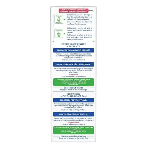 Mustela Baby Soothing Moisturizing Cream - Face Moisturizer for Very Sensitive Skin - with Natural Avocado & Schizandra Berry - Fragrance-Free - 1.35 fl. oz. thumbnail 3