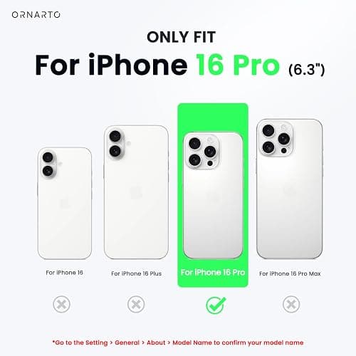 ORNARTO Compatible with iPhone 16 Pro Case 6.3", Slim Liquid Silicone 3 Layers Soft Gel Rubber Shockproof Protective Case with Anti-Scratch Microfiber Lining-Olive Green thumbnail 2