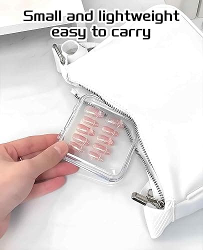 DAWZMR 18PCS Press on Nail Cases, Artificial False Nail Storage Box Container with 60 PCS Adhesive Double thumbnail 6