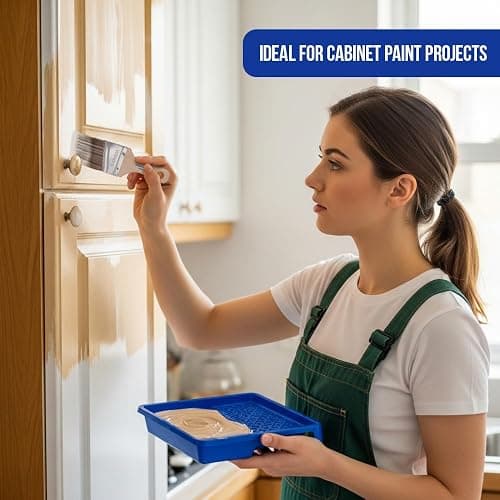 Pro Grade Paint Brushes, 5-Piece Paint Brush Set, Flat & Angle Brushes for Walls, Trim, Cabinets, Interior & Exterior Latex and Oil Paints, Stains
 thumbnail 6