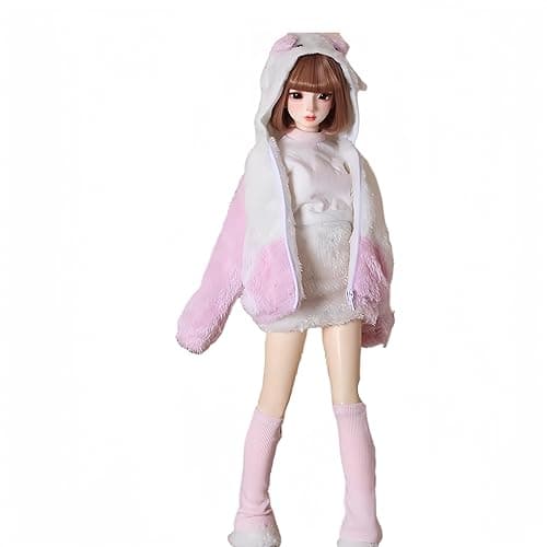 Bjd Doll Clothes Handmade Fashionable and Cute Clothing Suitable for 1/3 1/4 18inch 24 inch BJD SD Doll (J, 1/4)