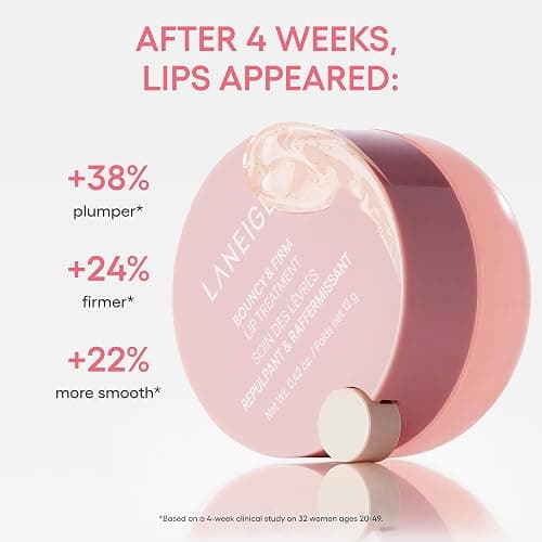 LANEIGE Bouncy & Firm Lip Treatment: Plumping & Firming Lip Care with Peony & Collagen Complex, Ceramide Capsules, & 5D Hyaluronic Acid for Hydration thumbnail 6