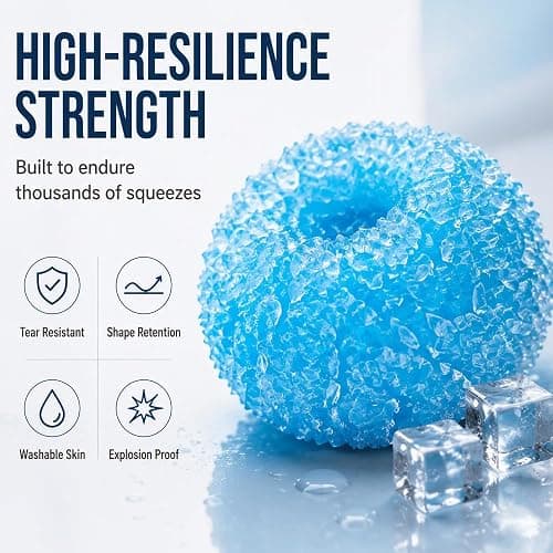 Crunchy Slushie Squishy Stress Ball, Upgraded Ice Slushie Squeeze Ball (1, #B) thumbnail 3