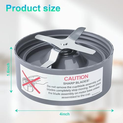 Replacement Extractor Blade, Fit for NutriBullet 600w/ 900w Pro Series Blender with Food-grade Silicone Rubber Gaskets Seal Ring for NutriBullet Blender Blade Replacement Parts thumbnail 2